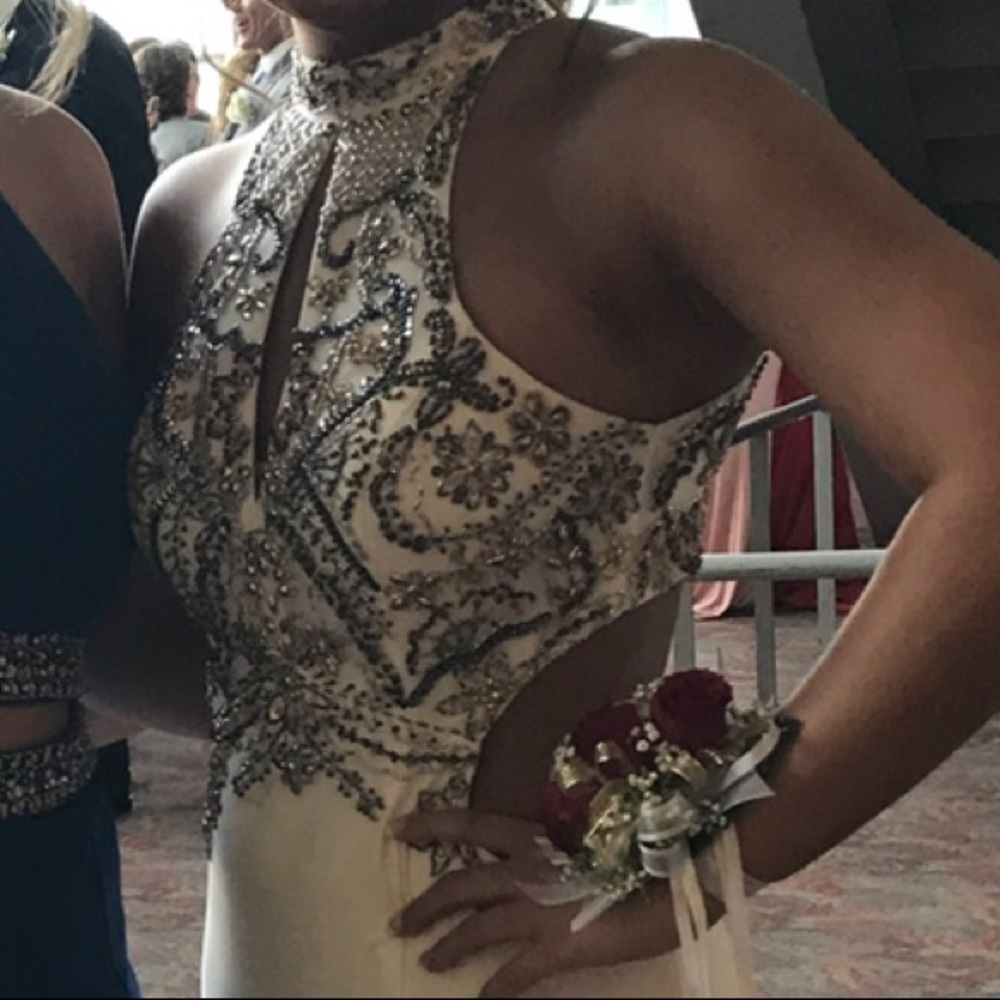 White Prom Dress - Picture 2 of 3